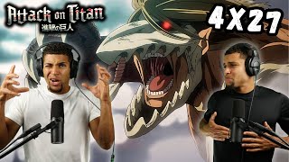 quotRetrospectivequot  Attack On Titan 4x27 REACTION [upl. by Goodhen]