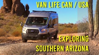 Winter Van Life  SE01 EP10  Exploring The Arizona Desert And Finding Remote Camap Sites [upl. by Gurney972]