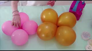 TUTORIAL CENTRO TAVOLA DI PALLONCINI 🎈 [upl. by Eimmij]