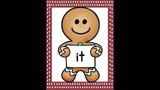 Master Dolch PrePrimer Sight Words with Gingerbread Boy Flashcards Set 1 Fun Learning for Kids [upl. by Winikka]