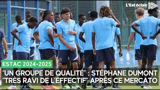 Stéphane Dumont quottrès ravi de leffectifquot de lEstac pour cette saison 20242025 [upl. by O'Gowan]