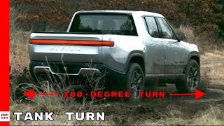 Rivian R1T Electric Pickup Truck Tank Turn [upl. by Sherborne]