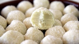 White Chocolate Coconut Truffles Recipe  CookingWithAlia  Episode 290 [upl. by Rockefeller]