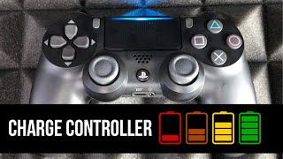 How to Charge PS4 Controller  PlayStation Controller [upl. by Norrahc]