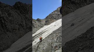 Near death rockfall Grand couloir Mont Blanc [upl. by Laerol944]