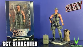 VALAVERSE Action Force Sgt Slaughter Version 2 Review [upl. by Barina617]