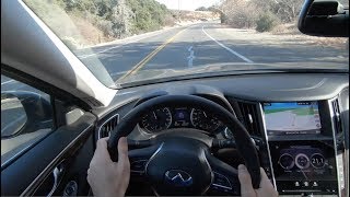 2018 Infiniti Q50 30t POV Drive No Talking [upl. by Aicirtap]