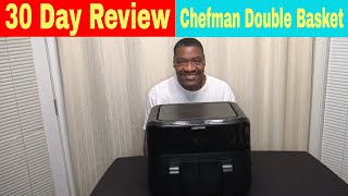 Chefman TurboFry Dual Basket Air Fryer 30 Day Review [upl. by Nallac]