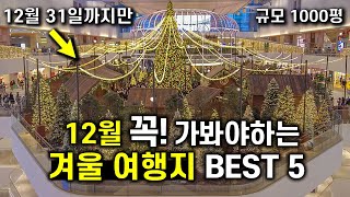 12월에 꼭 가봐야하는 겨울여행 BEST 5 [upl. by Dustman]