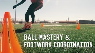 Footwork Ball Mastery and Coordination Training For FootballersSoccer Players  Individual Drills [upl. by Teddi]