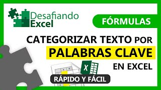 Categorizar TEXTO por PALABRAS CLAVE en Excel  Fórmulas de Excel 142 [upl. by Bromleigh]