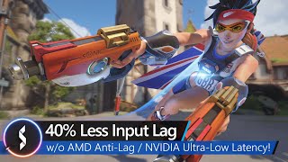 40 Less Input Lag Without AMD AntiLag or NVidia UltraLow Latency [upl. by Glory461]