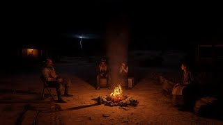 Stormy Night At Beechers Hope  RDR2 ASMR [upl. by Bremer201]