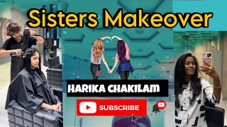 Sisters Makeover at Express salon Hyderabad  Harika Chakilam [upl. by Alakam]