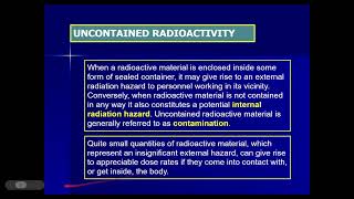 Internal Radiation Hazard Evaluation and Control [upl. by Locke]