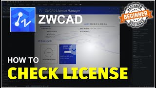 ZWCAD How To Check License Tutorial [upl. by Moclam]