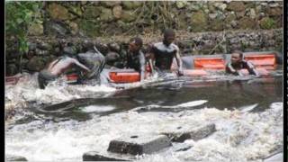 Oil spill blackened and fouls river in eastern Venezuela [upl. by Gilletta]