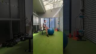 Lumbar Streching with Ball  Estiramiento Lumbar con Pelota [upl. by Werra]