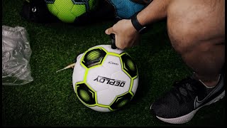 HOW TO CORRECTLY PUMP A FOOTBALL  Perfect pressure is important [upl. by Manno]