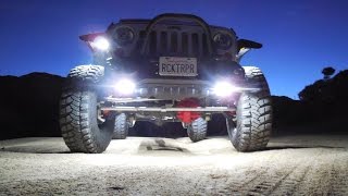 How To Install LUX Lighting Systems LED Rock Lights on Jeep Wrangler RockTrooper [upl. by Drugge694]