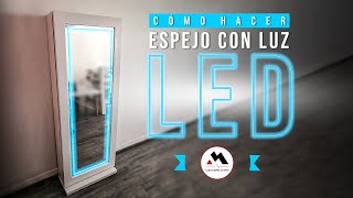 COMO HACER UN ESPEJO CON LUCES LED [upl. by Hallagan]