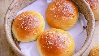 Eggless Bun Recipe  Homemade Bun Recipe  Burger Bun Recipe [upl. by Anderegg34]