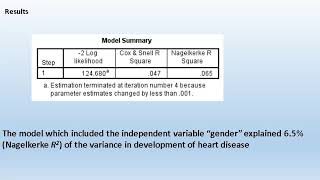 Simple Binomial Logistic regression in SPSS for categorical independent variable [upl. by Silbahc]