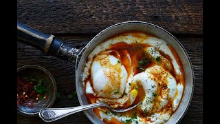 Cilbir The BEST Turkish Eggs Recipe [upl. by Deadman]