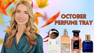 OCTOBER PERFUME TRAY  FRAGRANCES I PLAN ON WEARING FOR THE MONTH OF OCTOBER [upl. by Thayne326]