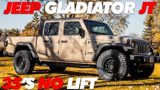 Jeep Gladiator 35s No Lift [upl. by Ataynek495]