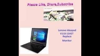 Lenovo Ideapad v11015ast Replace Monitor [upl. by Attah277]