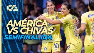 🔴  EN VIVO  🦅 América Vs Chivas  Femenil  Semifinal  Ida [upl. by Ginsberg]