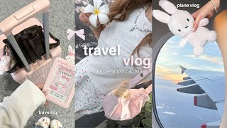 ultimate travel vlog london singapore amp bali  plane rides aesthetic cafe beach [upl. by Durtschi595]