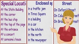 How to Use Prepositions of Place IN  ON  AT Correctly in English [upl. by Macswan619]