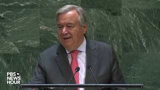 WATCH UN SecretaryGeneral Guterress full speech to the United Nations General Assembly [upl. by Dillon]