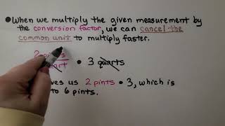 6th Grade Math 73c Converting Units by Using Conversion Factors [upl. by Koser]