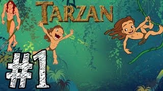 Tarzan Action Game  100 Walkthrough  Level 1 Welcome to the Jungle [upl. by Pasahow149]