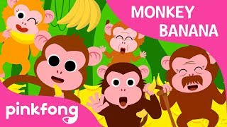 Monkey BananaBaby Monkey  Animal Songs  PINKFONG Songs for Children [upl. by Eittel984]