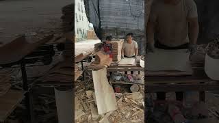 Traditional timber wood processing [upl. by Esela]