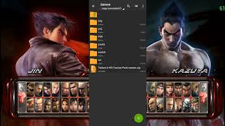 Setup VideoTekken 6 remastered ModFull HD Texture  setting  added gfx PPSSPP Androidemulator [upl. by Dorsey]