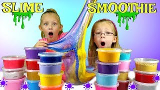 Mixing ALL MY SLIMES Giant DIY Slime Smoothie [upl. by Clapper928]