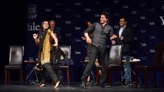 quotChammak Challo Dancequot  Shah Rukh Khan at Yale University as Chubb Fellow Official Video [upl. by Adnoyek]