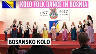 THE FAMOUS BALKAN FOLK DANCE KOLO  NARODNO KOLO U BOSNI  KOLO U BOSNA [upl. by Naghem]