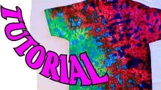 How to Tie Dye a Crinkle or Scrunch Design Full Tutorial 11 [upl. by Adnopoz417]