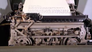 Model 28 Teletype with cover open [upl. by Razatlab]