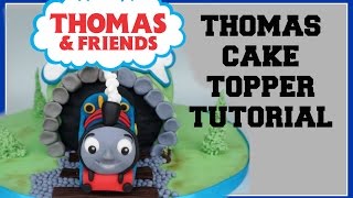 THOMAS THE TANK ENGINE FONDANT TOPPER TUTORIAL [upl. by Llemej706]