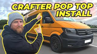 VW Crafter  Man TGE Atek Pop Top roof install [upl. by Sibylle]