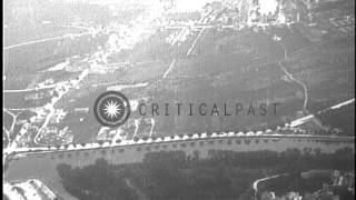 Aerial views of Verdun and Fort Douaumont during World War I HD Stock Footage [upl. by Rihat]