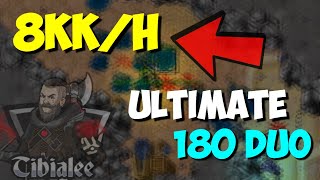 TIBIA 8KKH ULTIMATE BEST EXP LEVEL 180250 DUO KNIGHT amp DRUID BURSTER SPECTRE TibiaLee [upl. by Hax35]