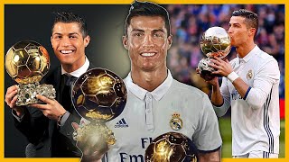 Así fueron los 5 BALONES DE ORO de Cristiano Ronaldo [upl. by Denzil]